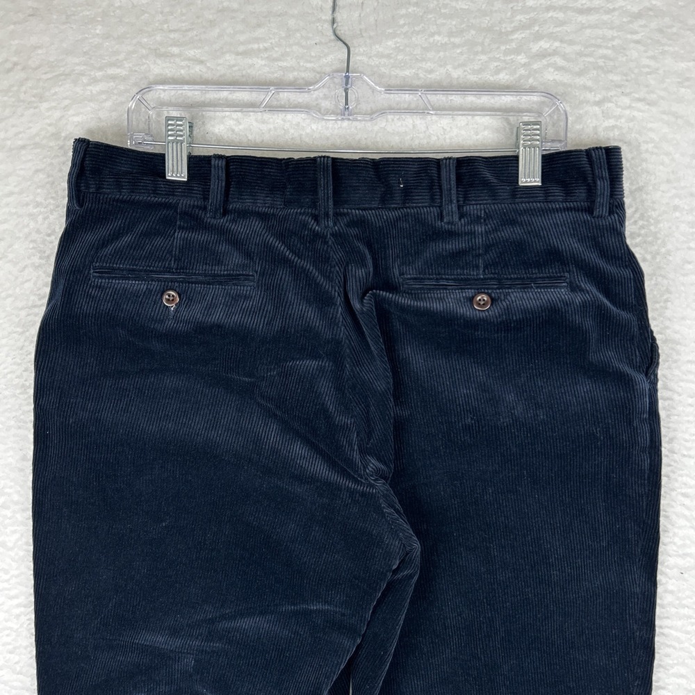 90s Vintage Polo Ralph Lauren Corduroy Pants Men's 35x30 Royal Blue - Picture 11 of 14